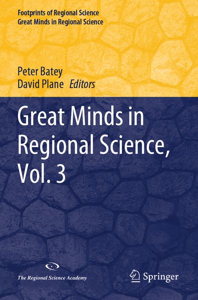 Produktbild: Great Minds in Regional Science, Vol. 3