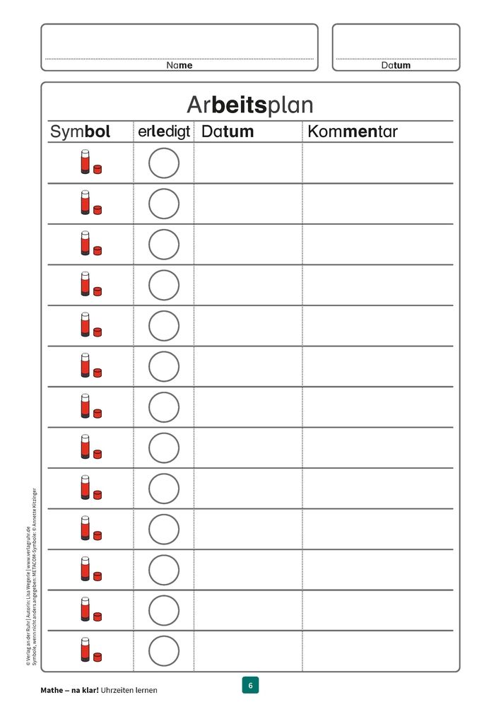 Weitere Ansicht: Mathe - na klar! Uhrzeiten lernen | Lisa Wegerle