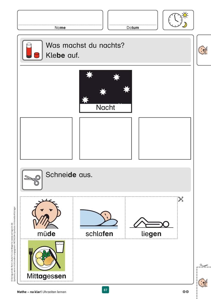 Weitere Ansicht: Mathe - na klar! Uhrzeiten lernen | Lisa Wegerle
