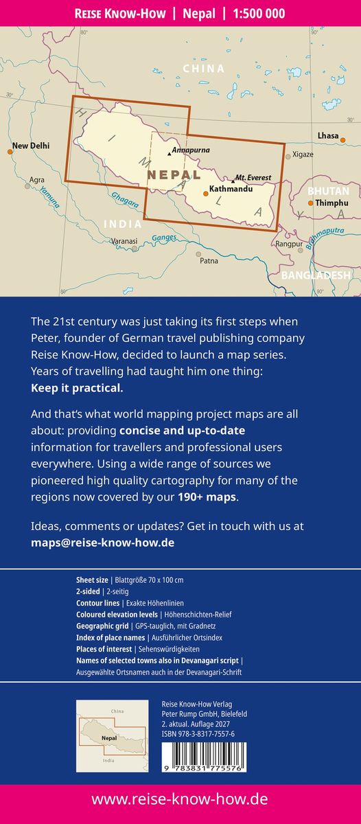 Weitere Ansicht: Reise Know-How Landkarte Nepal (1:500.000)