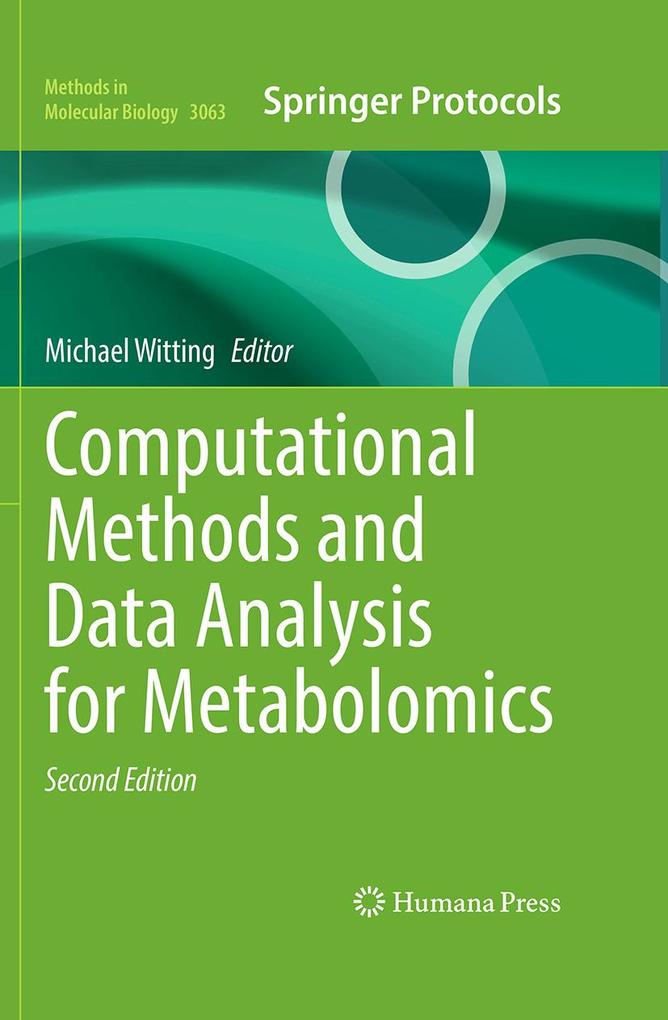Produktbild: Computational Methods and Data Analysis for Metabolomics
