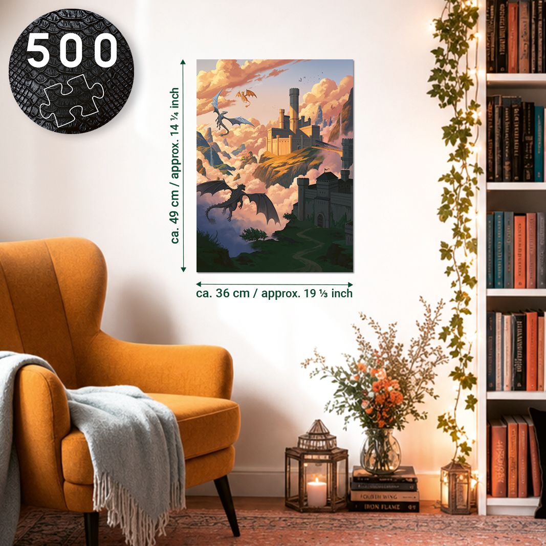 Weitere Ansicht: Erwachsenenpuzzle 500 Teile - Rebecca Yarros: Onyx Storm