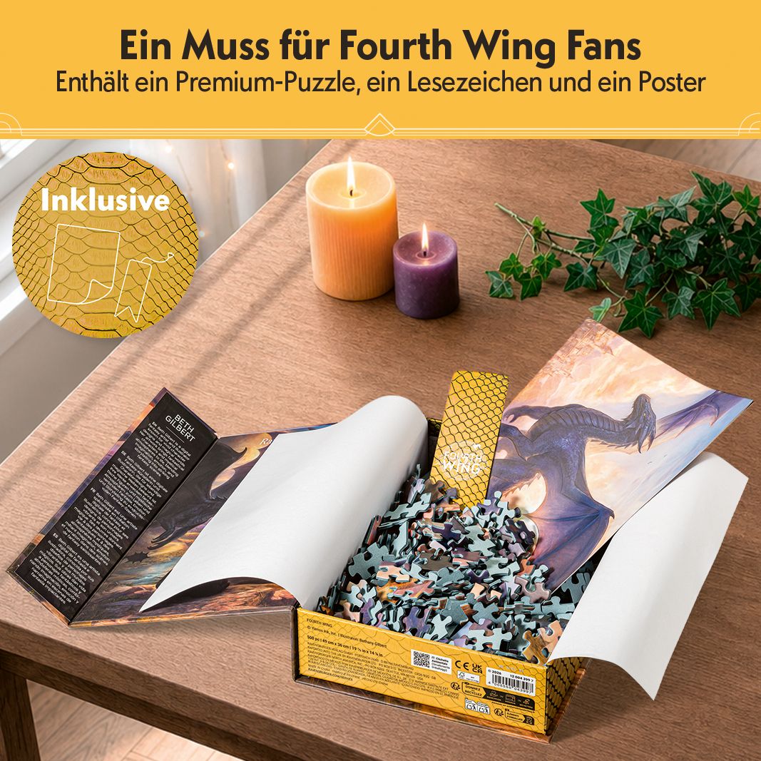 Weitere Ansicht: Erwachsenenpuzzle 500 Teile - Rebecca Yarros: Fourth Wing