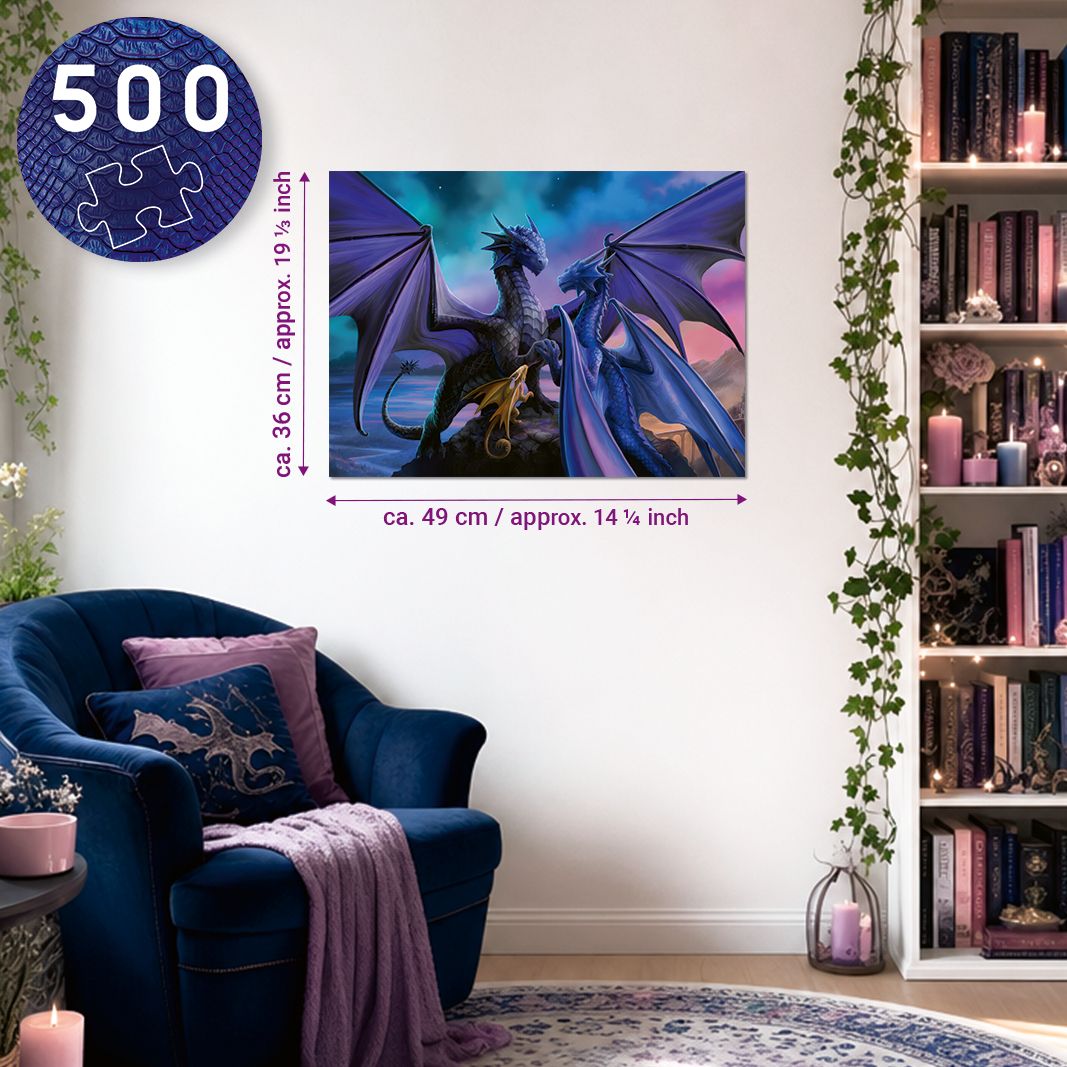 Weitere Ansicht: Erwachsenenpuzzle 500 Teile - Rebecca Yarros: Iron Flame