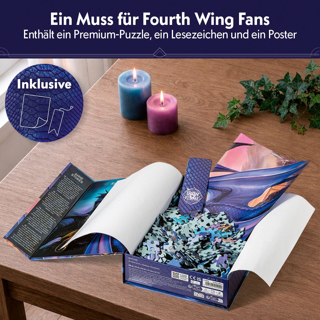 Weitere Ansicht: Erwachsenenpuzzle 500 Teile - Rebecca Yarros: Iron Flame