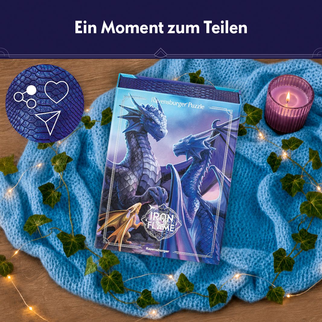 Weitere Ansicht: Erwachsenenpuzzle 500 Teile - Rebecca Yarros: Iron Flame