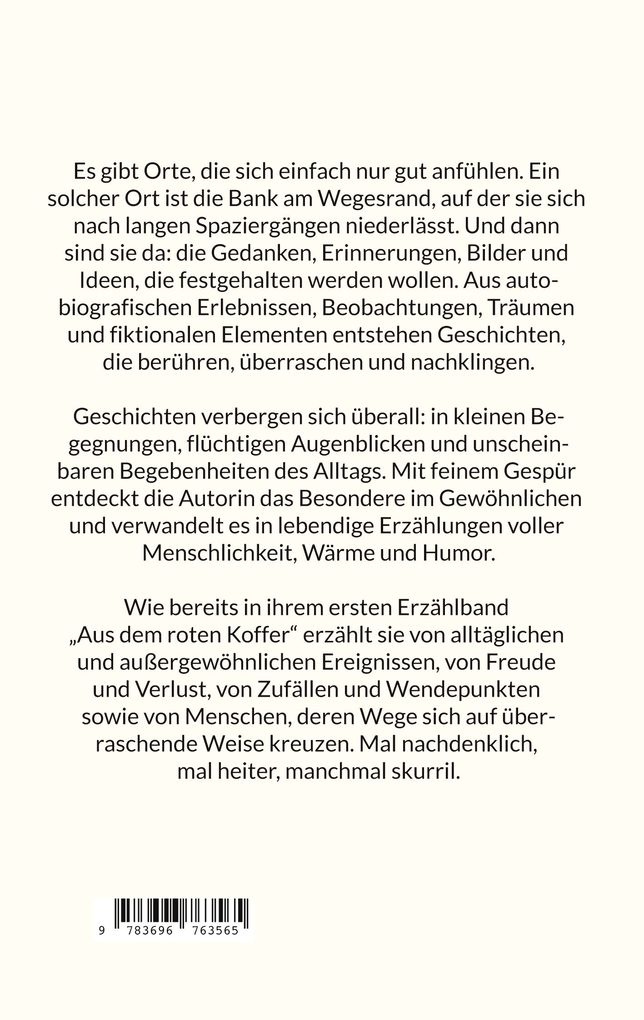 Weitere Ansicht: Die Bank am Wegesrand | Pia Hoffmann