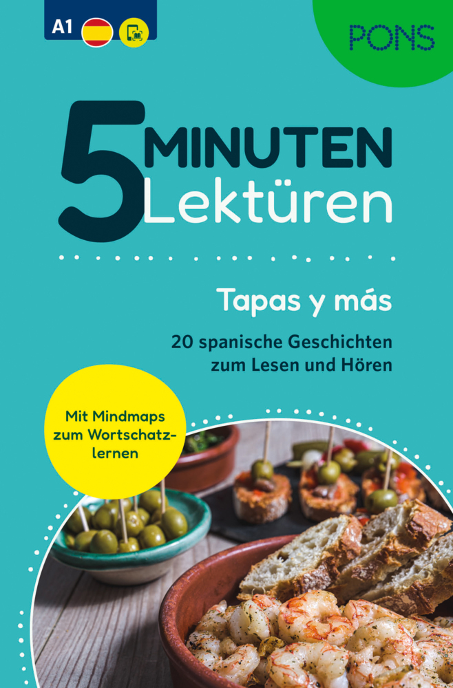 Produktbild: PONS 5-Minuten-Lektüren Spanisch A1 - Tapas y más
