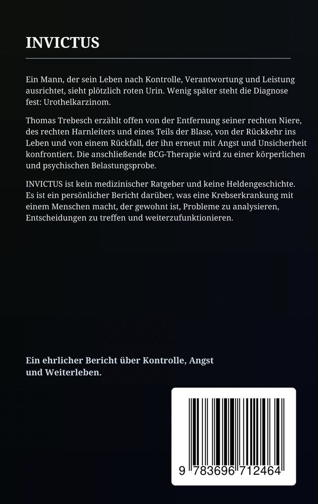 Weitere Ansicht: INVICTUS - Ich bin noch hier | Thomas Trebesch