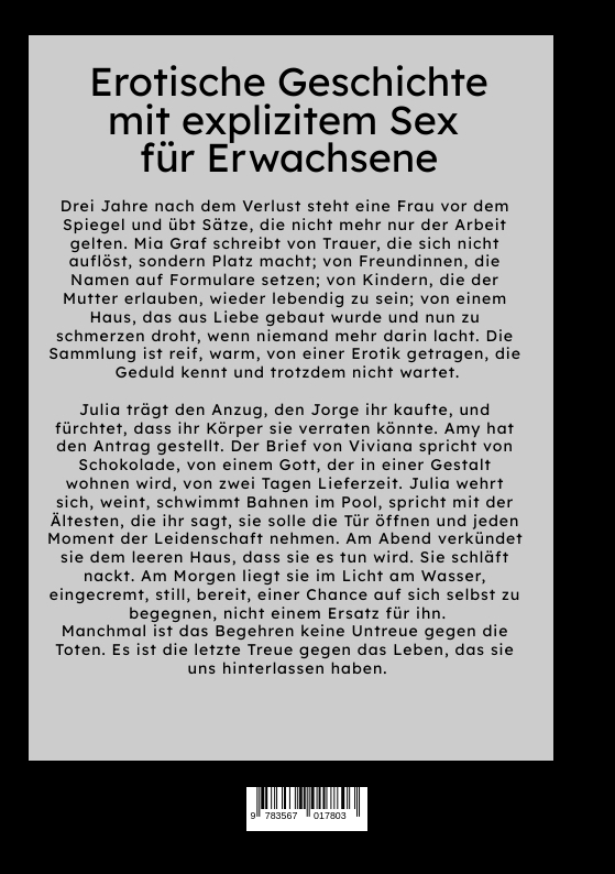 Weitere Ansicht: Die Witwe | Mia Graf