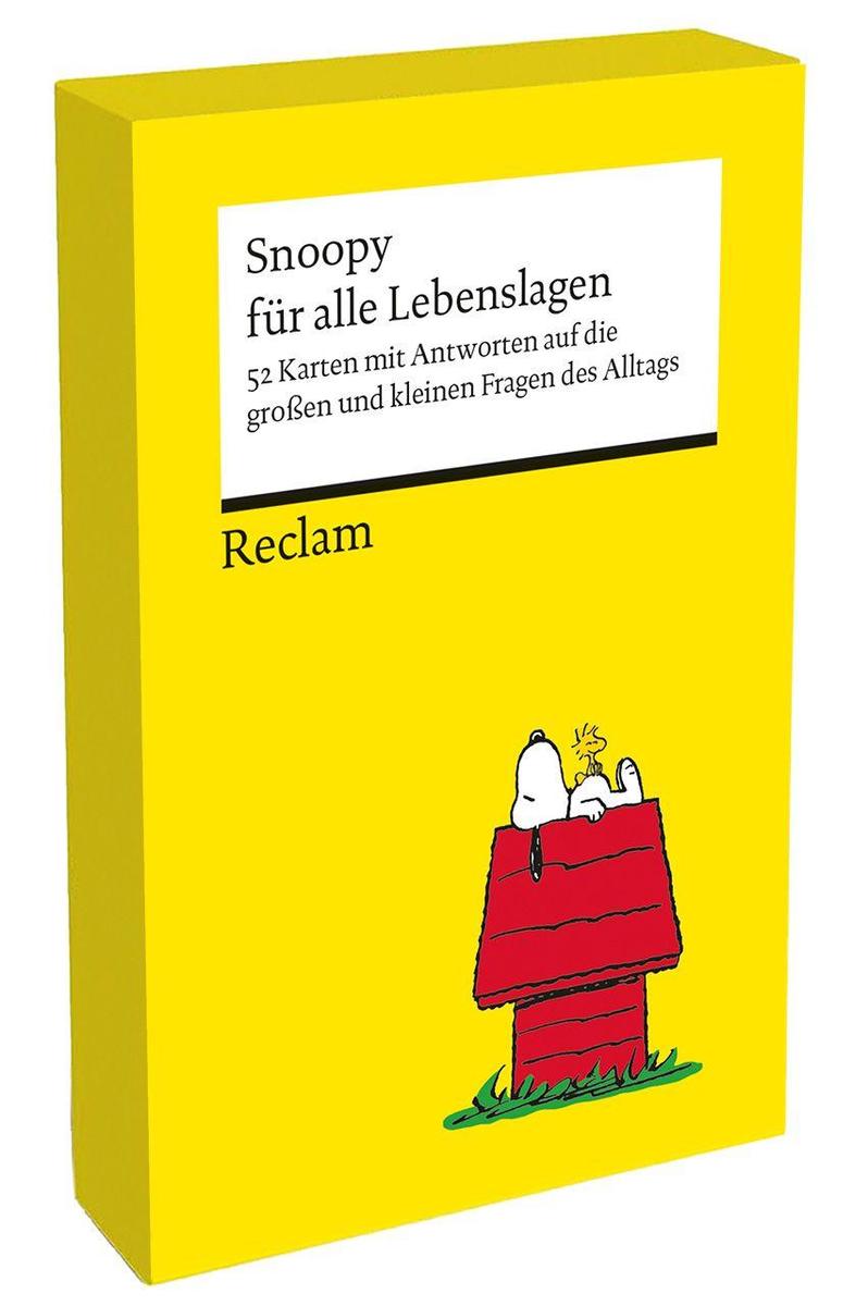 Produktbild: Snoopy für alle Lebenslagen. 52 Karten mit Antworten auf die großen und kleinen Fragen des Alltags (Kartenbox) | Charles M. Schulz