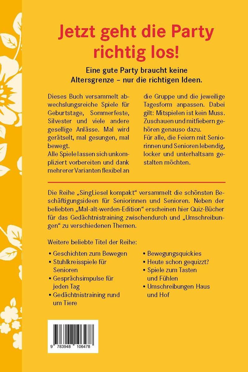 Weitere Ansicht: Partyspiele für Senioren | Silke Hubrig