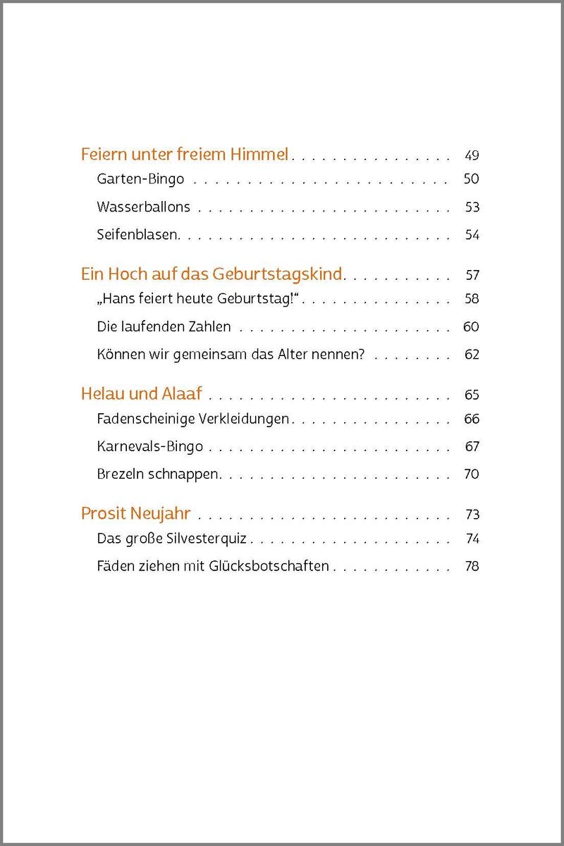 Weitere Ansicht: Partyspiele für Senioren | Silke Hubrig