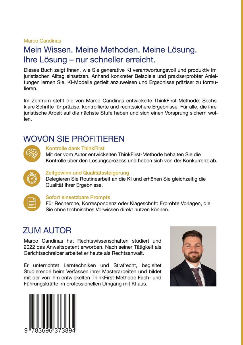 Weitere Ansicht: KI für Anwälte und Anwältinnen | Marco Candinas