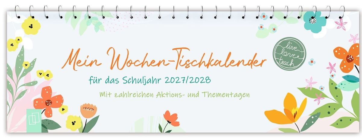 Weitere Ansicht: Mein Wochen-Tischkalender für das Schuljahr 2027/2028