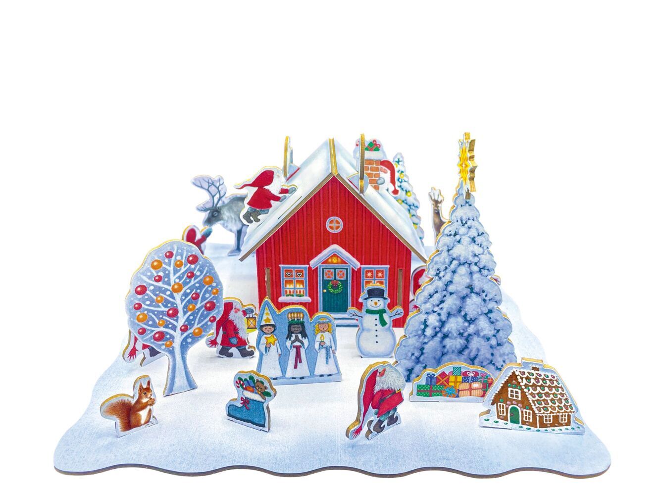 Produktbild: Steck-Adventskalender 'Tomtes Hütte'