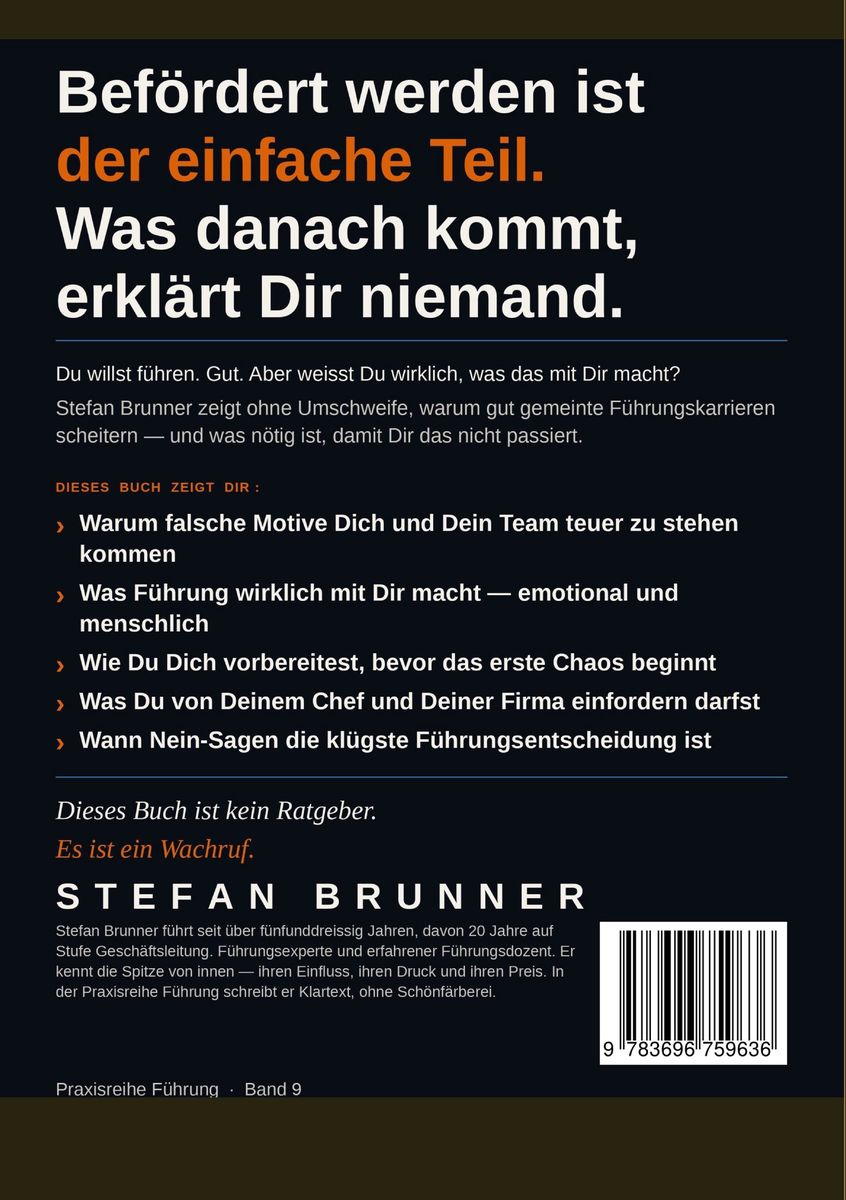 Weitere Ansicht: Befördert.Überfordert.Alleingelassen. | Stefan Brunner