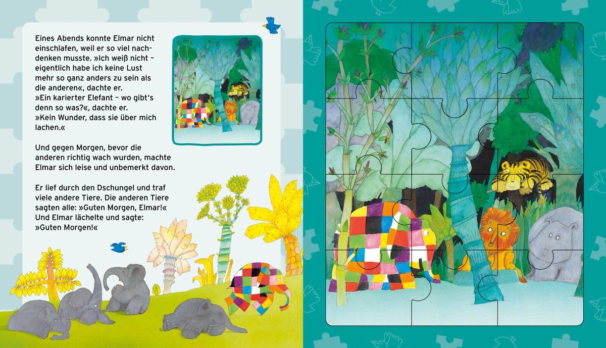 Weitere Ansicht: Elmar: Mein ELMAR Puzzle-Buch | David McKee
