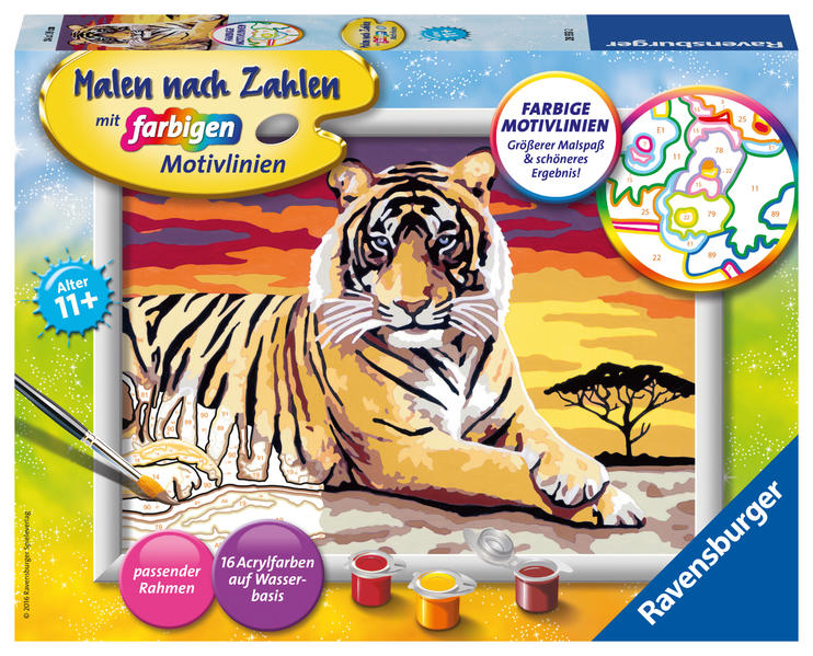 Produktbild: Malen nach Zahlen. Majestätischer Tiger