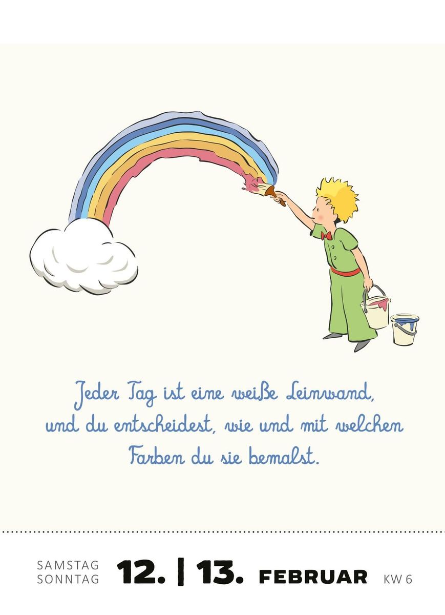 Weitere Ansicht: Abreißkalender Man sieht nur mit dem Herzen gut 2028