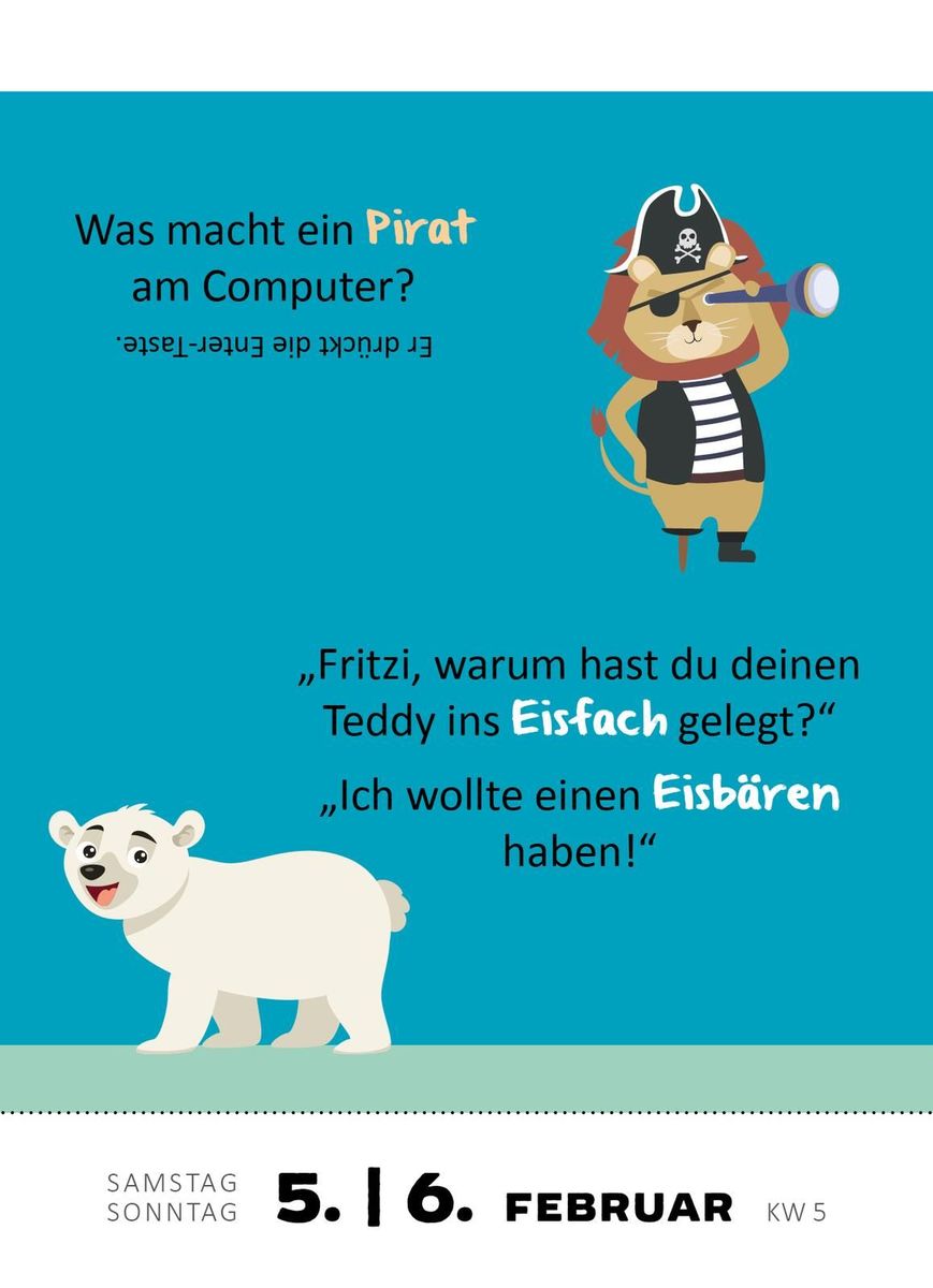 Weitere Ansicht: Abreißkalender 365 lustige Kinderwitze 2028