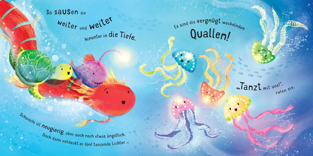 Weitere Ansicht: Mein leuchtendes Bilderbuch: Ein funkelndes Tiefseeabenteuer | Anna Milbourne