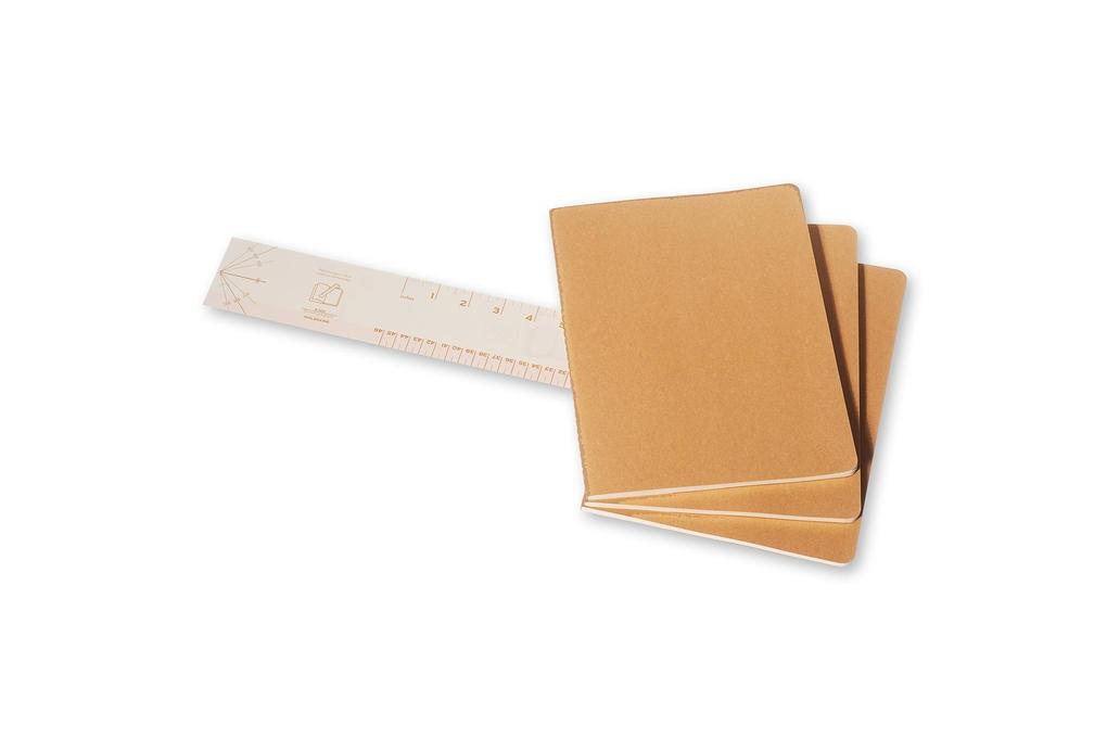 Weitere Ansicht: Moleskine Cahier Extra Large liniert packpapierbraun. 3er Pack
