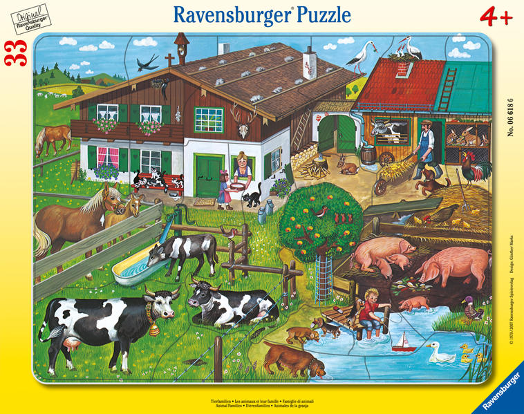Produktbild: Tierfamilien. Puzzle mit 33 Teilen