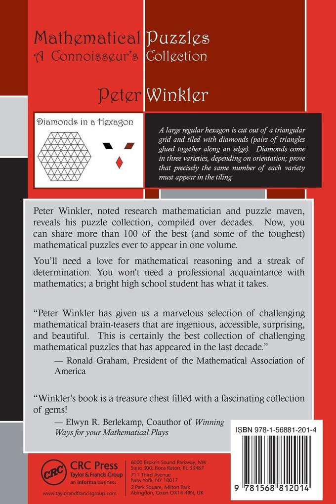 Weitere Ansicht: Mathematical Puzzles | Peter Winkler