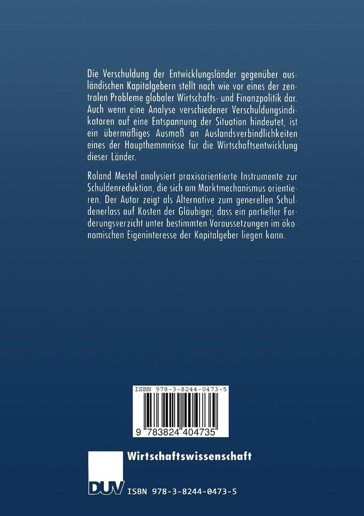 Weitere Ansicht: Auslandsverschuldung der Entwicklungsländer in den 90er Jahren | Roland Mestel