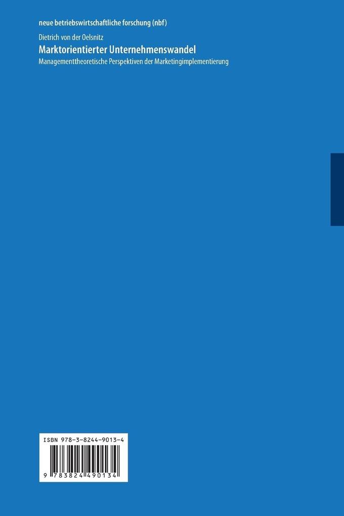 Weitere Ansicht: Marktorientierter Unternehmenswandel | Dietrich v. d. Oelsnitz