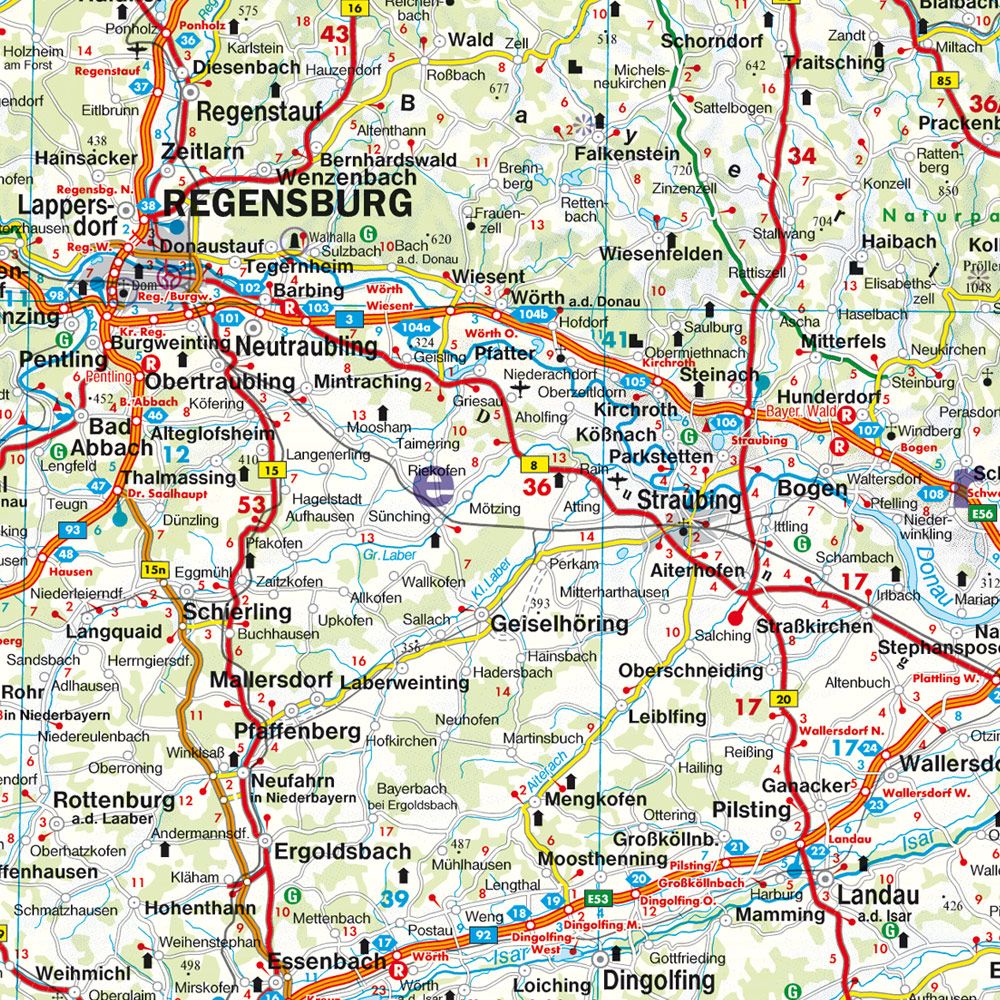 Weitere Ansicht: Deutschland Süd 1 : 500 000