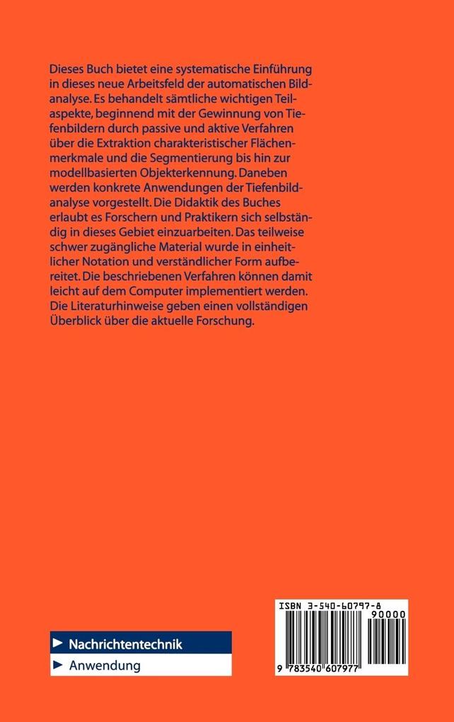 Weitere Ansicht: Dreidimensionales Computersehen | Horst Bunke, Xiaoyi Jiang