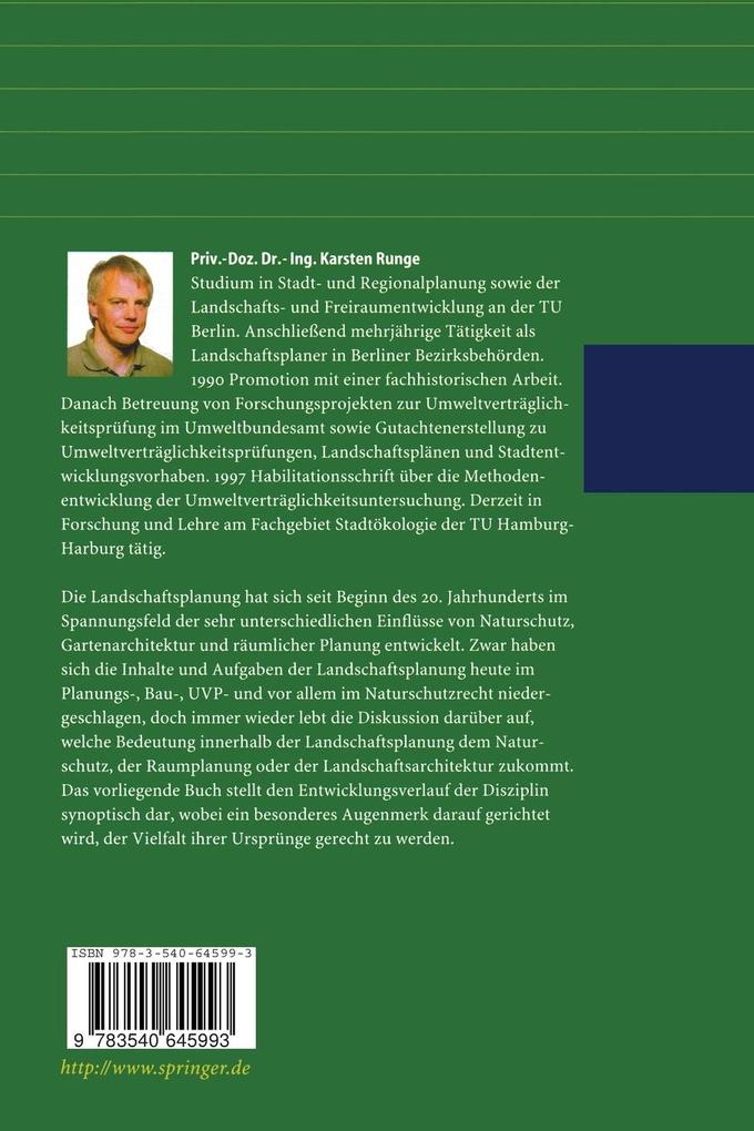 Weitere Ansicht: Entwicklungstendenzen der Landschaftsplanung | Karsten Runge