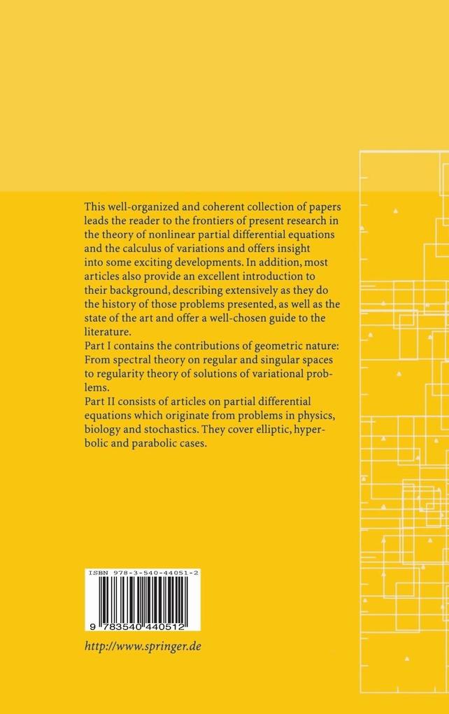 Weitere Ansicht: Geometric Analysis and Nonlinear Partial Differential Equations | Stefan Hildebrandt, H. Karcher