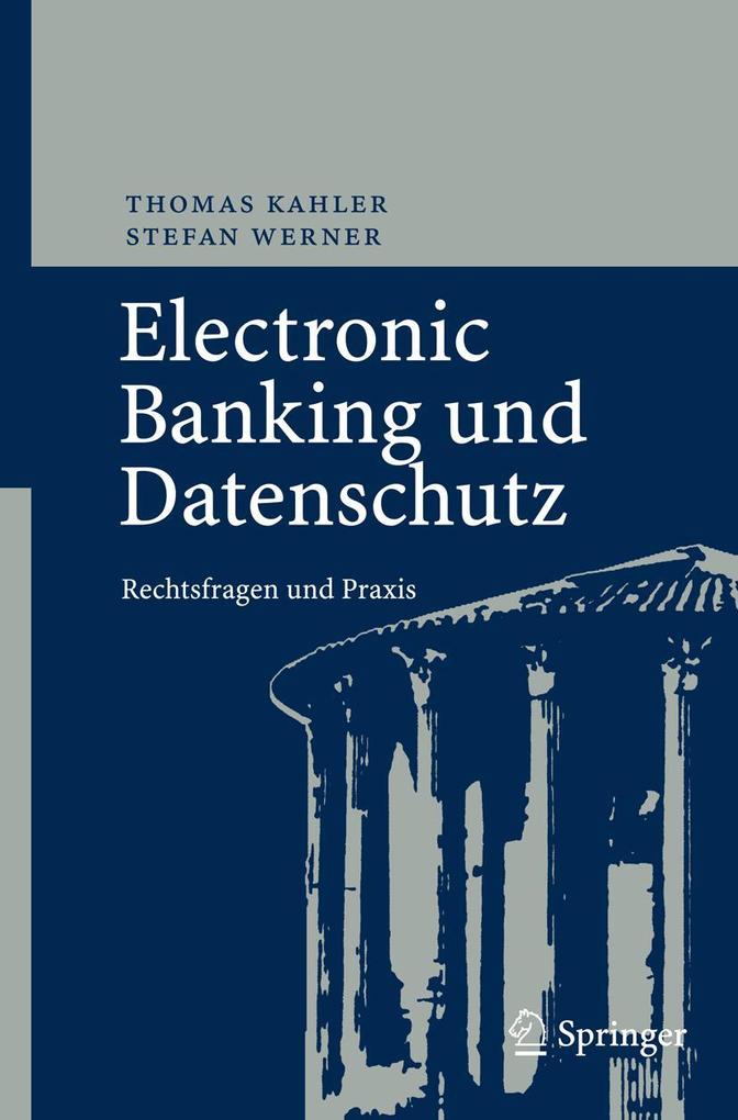 Produktbild: Electronic Banking und Datenschutz | Thomas Kahler, Stefan Werner