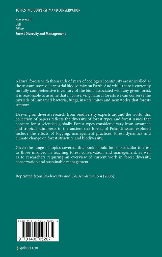 Weitere Ansicht: Forest Diversity and Management