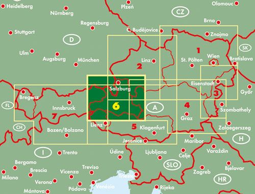 Weitere Ansicht: FuB Österreich 06 Land Salzburg - Salzkammergut 1 : 200 000