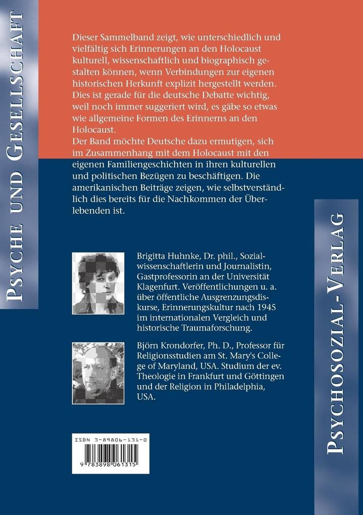 Weitere Ansicht: Das Vermächtnis annehmen | Brigitta Huhnke, Björn Krondorfer