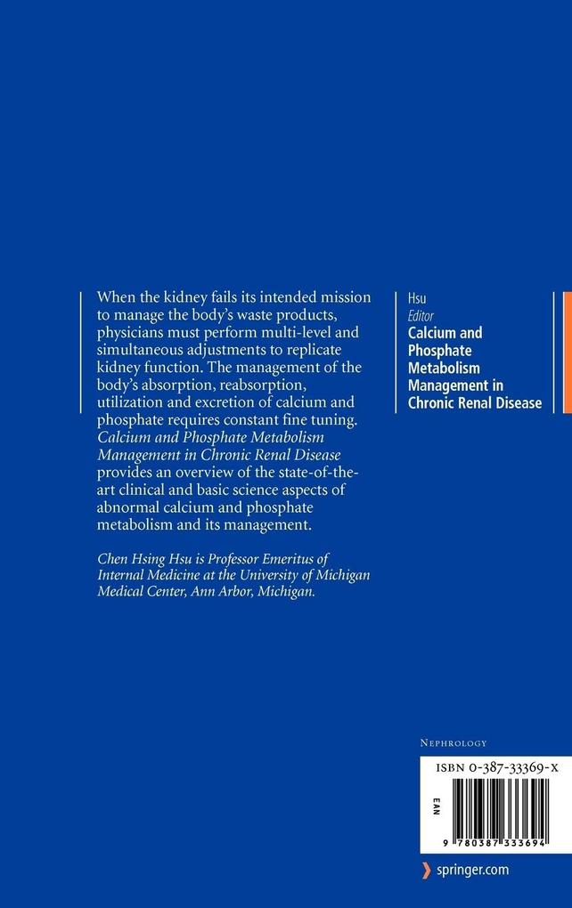 Weitere Ansicht: Calcium and Phosphate Metabolism Management in Chronic Renal Disease