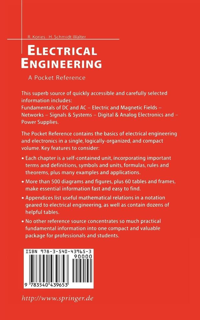 Weitere Ansicht: Electrical Engineering | Ralf Kories, Heinz Schmidt-Walter