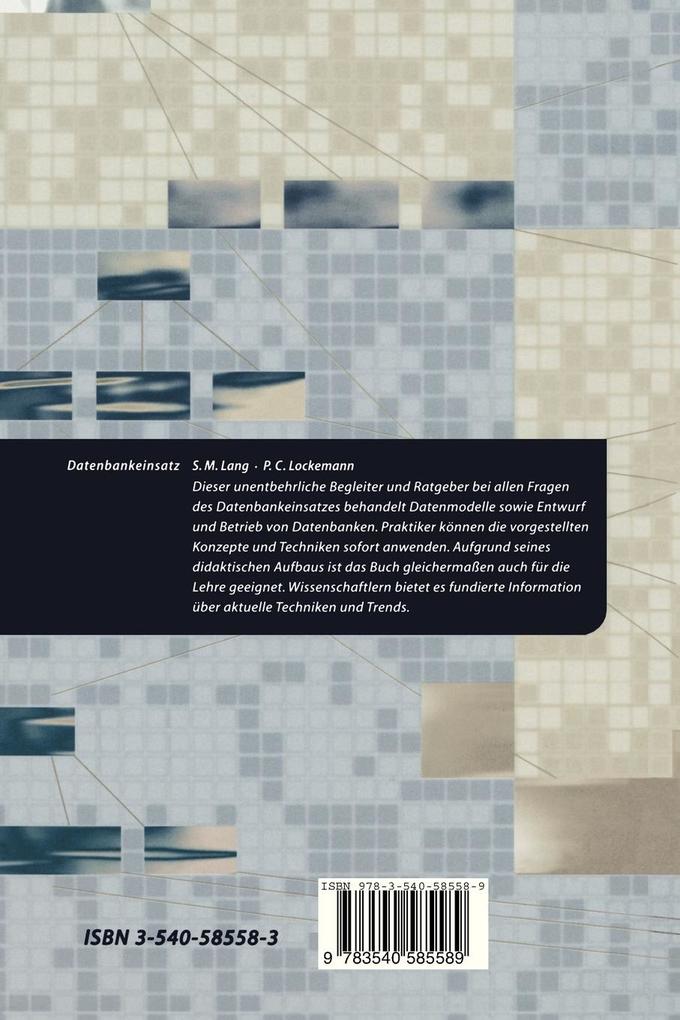 Weitere Ansicht: Datenbankeinsatz | Stefan Lang, Peter C. Lockemann