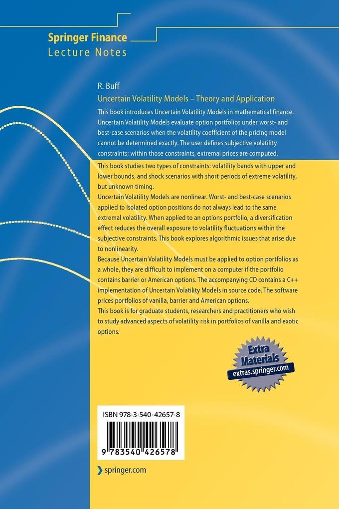 Weitere Ansicht: Uncertain Volatility Models | Robert Buff