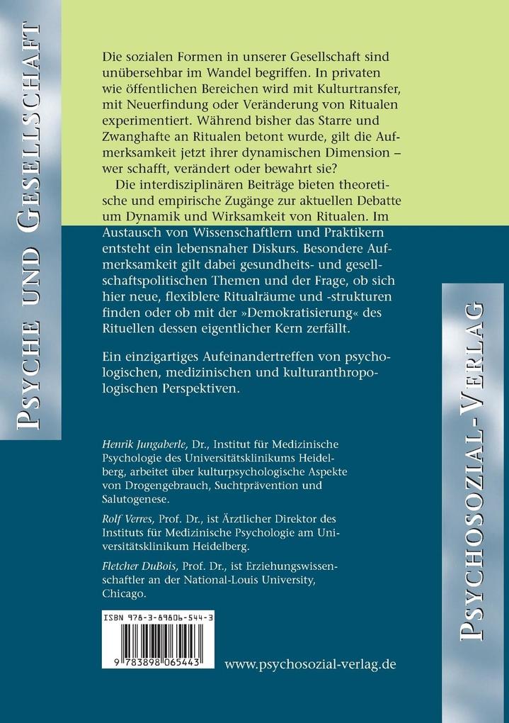 Weitere Ansicht: Rituale erneuern | Henrik Jungaberle, Rolf Verres, Fletcher DuBois