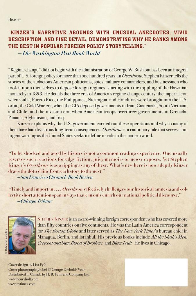 Weitere Ansicht: Overthrow | Stephen Kinzer