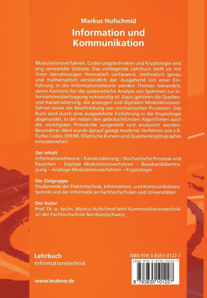 Weitere Ansicht: Information und Kommunikation | Markus Hufschmid