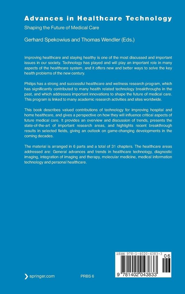 Weitere Ansicht: Advances in Healthcare Technology