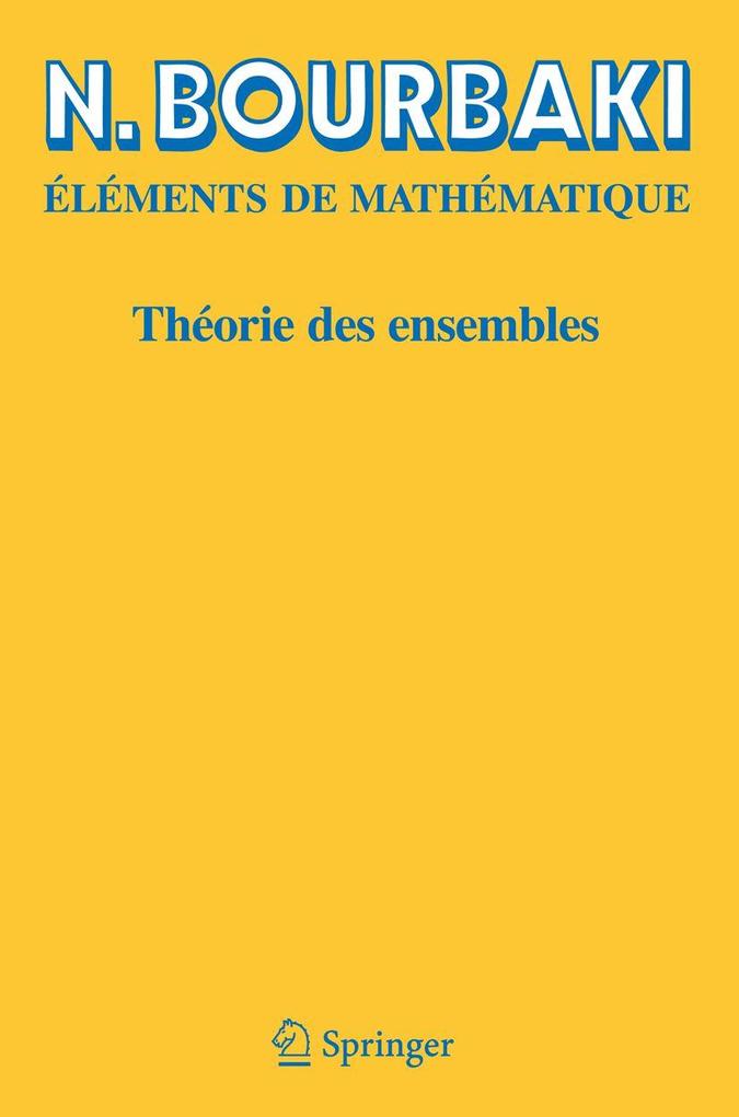 Produktbild: Théorie des ensembles | N. Bourbaki