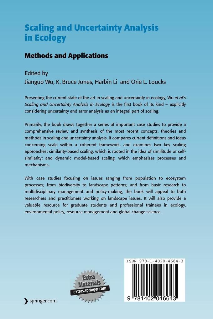 Weitere Ansicht: Scaling and Uncertainty Analysis in Ecology