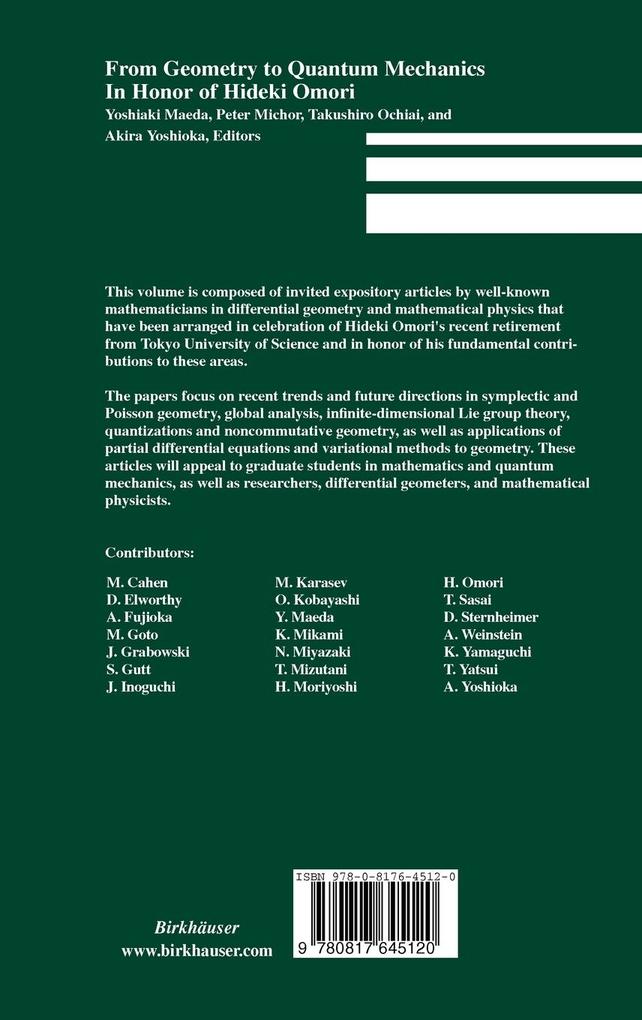 Weitere Ansicht: From Geometry to Quantum Mechanics